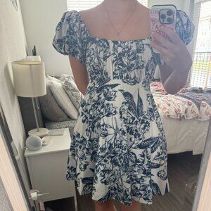 Abercrombie & Fitch - Women's Ruched Puff Sleeve Mini Dress (NWT)